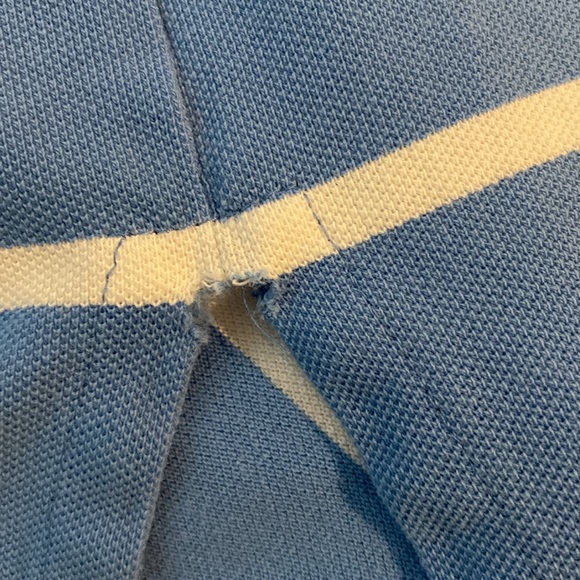 Polo Ralph Lauren Men's M Blue Striped Cotton Polo Shirt - Picture 10 of 11